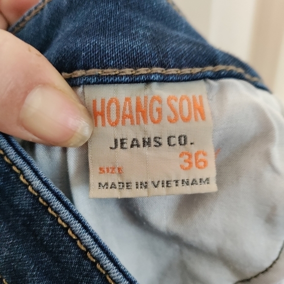 Hoang Son Woman jean shorts size 5/6 EU 36 high waisted - Picture 3 of 6